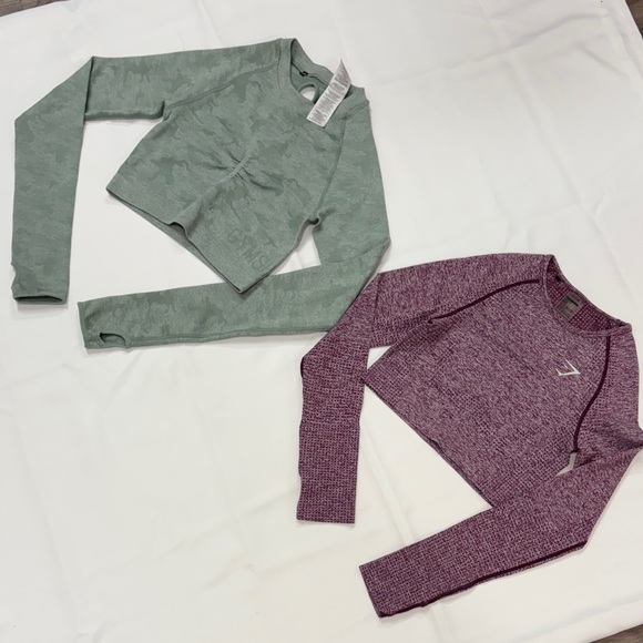 Gymshark Tops - Gymshark Sage Green Long Sleeve Top